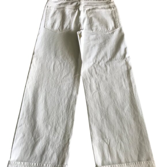 Madewell Low-Slung Baggy Jeans in Pure White size 26 - Picture 6 of 12